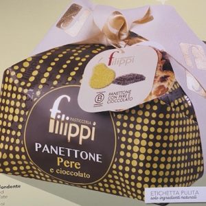 Panettone de la pâtisserie Filipi aux poires et  chocolat