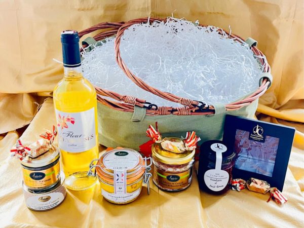 Panier toile   " marche gourmande "