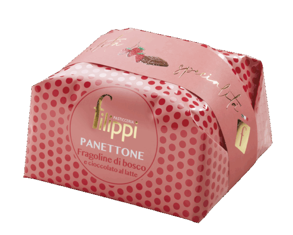 Panettone aux fruits de bois  et chocolat blanc de la pâtisserie Filippi   ( pièce de 1 kg )