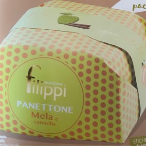 Panettone aux pommes et cannelle de la pâtisserie Filippi   ( pièce de 1 kg )