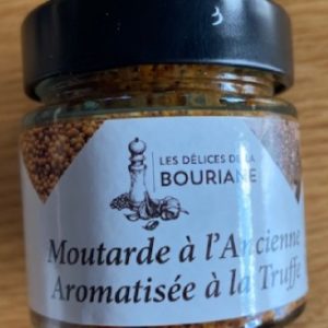 Moutarde à l’Ancienne aromatisée à la truffe 100 gr.