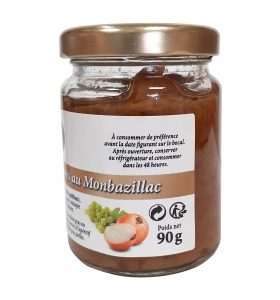Le confit d&rsquo;émincé d&rsquo;oignon au Monbazillac   bocal de 90 gr.